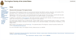 Desktop Screenshot of anglicansociety.org