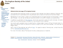 Tablet Screenshot of anglicansociety.org